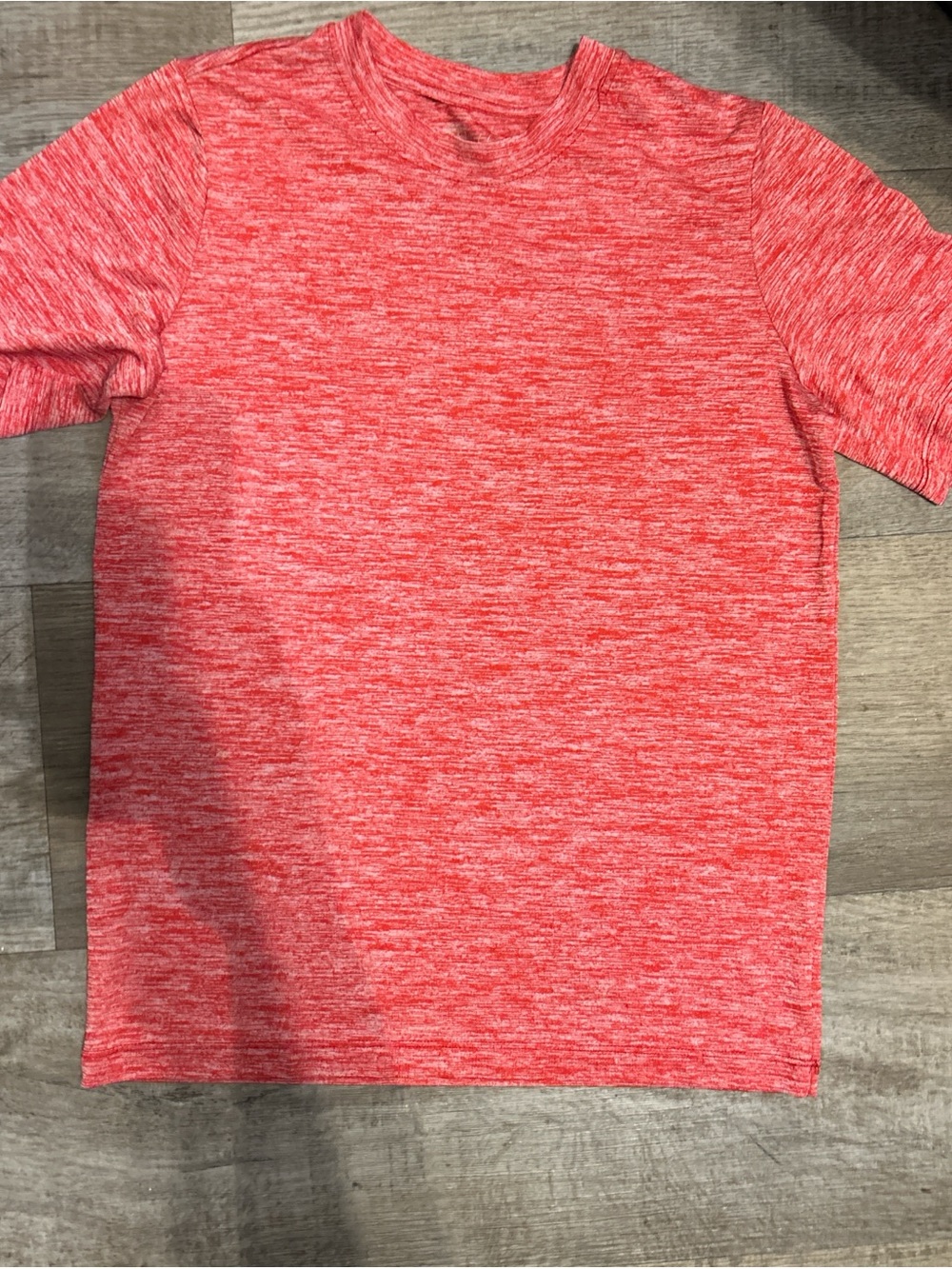 Boys Heather Red Short-Sleeve Crewneck Shirt